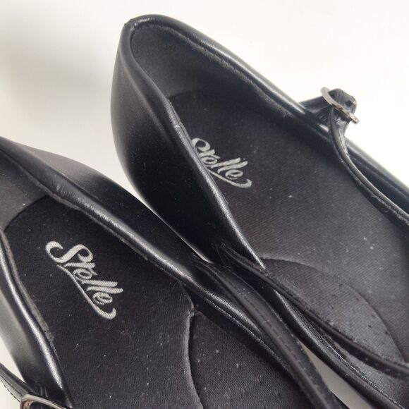 Stelle Dance Shoes Size 10 Mary Janes Low Block Heels Classic Comfortable Salsa - Picture 12 of 16